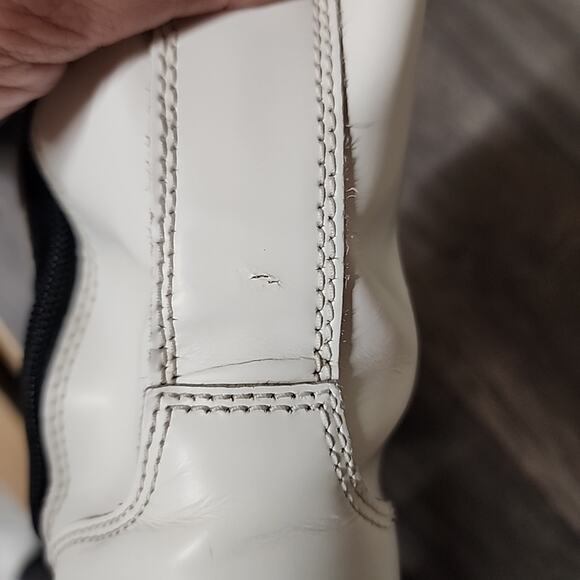 Dr Martens Women White Solid Platform Combat Boot Jadon Lace-Up Size 7 - Picture 10 of 10